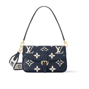 Louis Vuitton Diane Navy and Cream Women's Bag